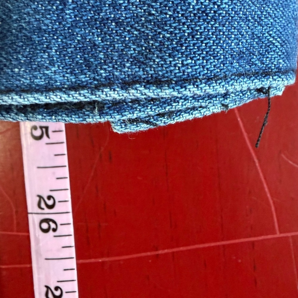 Boho Patchwork Embroidered Denim Jacket Womens L Blue Artsy Cottagecore Festival - Picture 14 of 14
